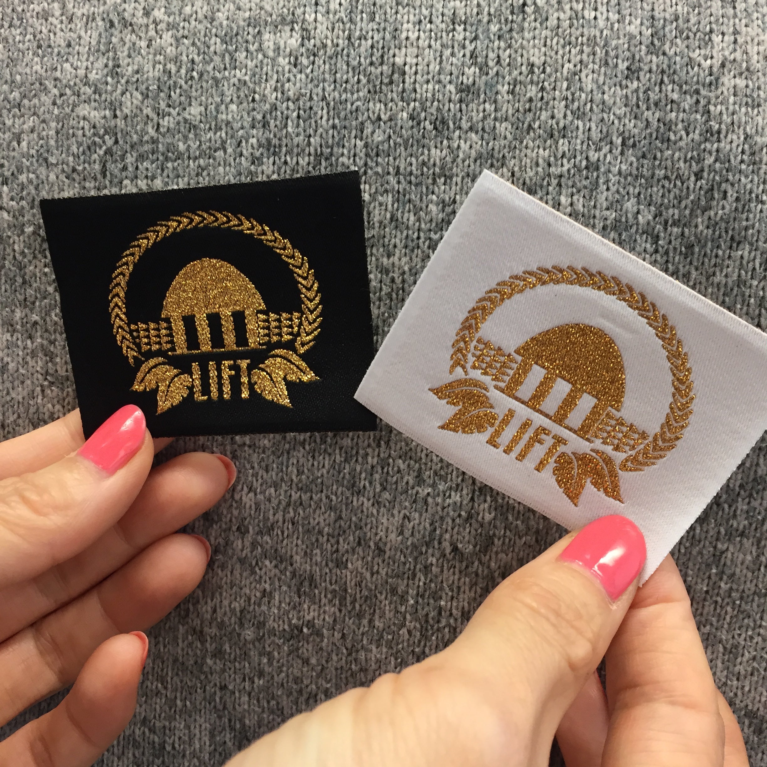 Custom Damask Woven Label