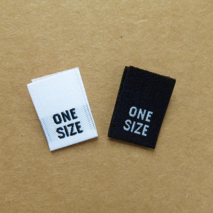 One Size - Clothing Woven Label (Damask)
