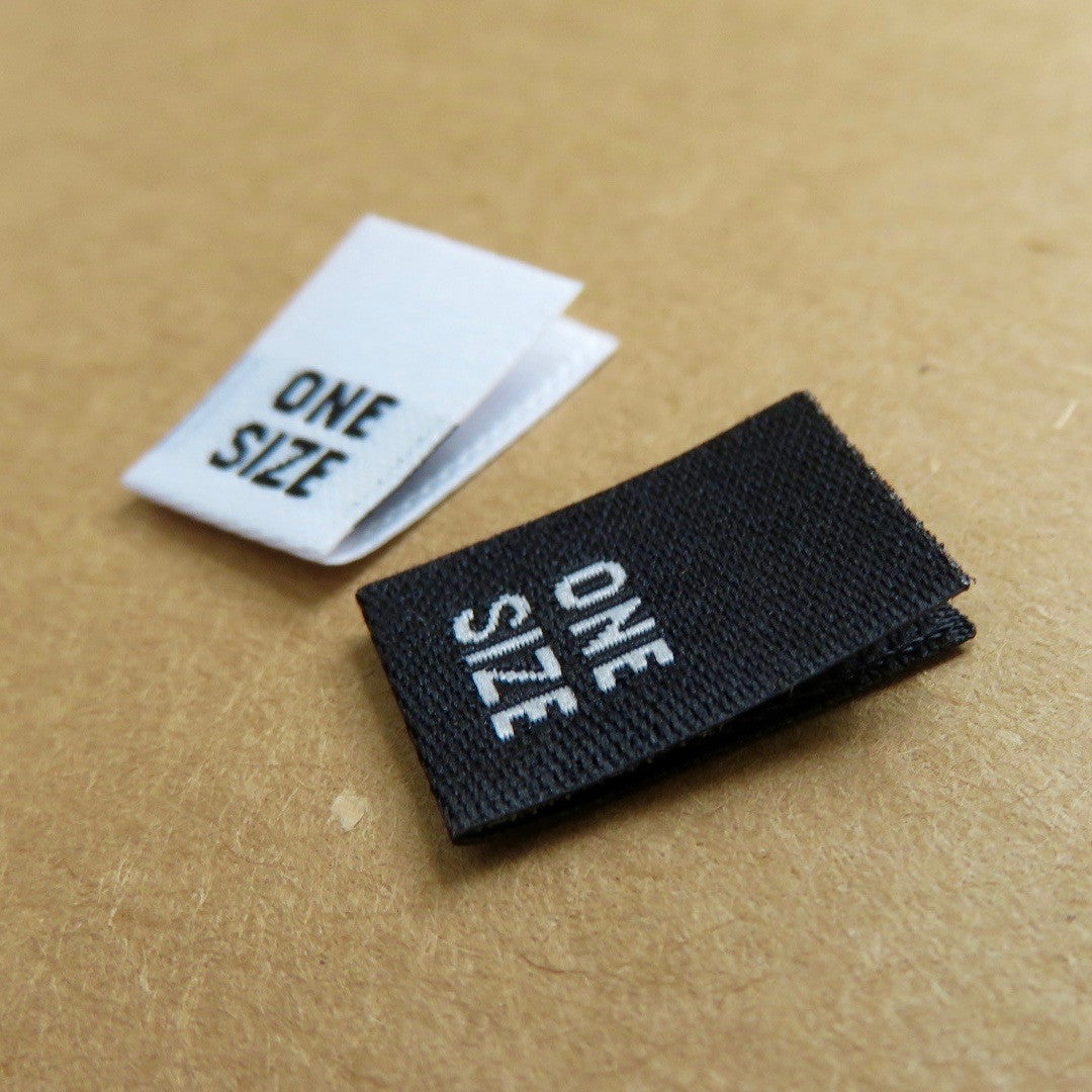 One Size - Clothing Woven Label (Damask)