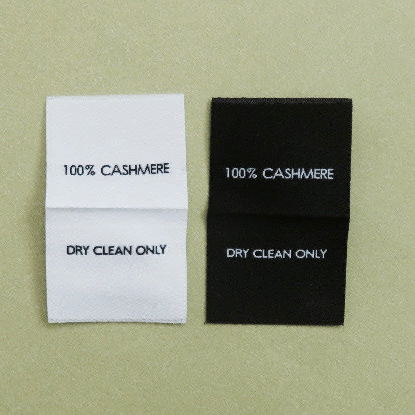100% Cashmere - Garment Care Labels