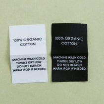100% ORGANIC COTTON - Garment Care Labels