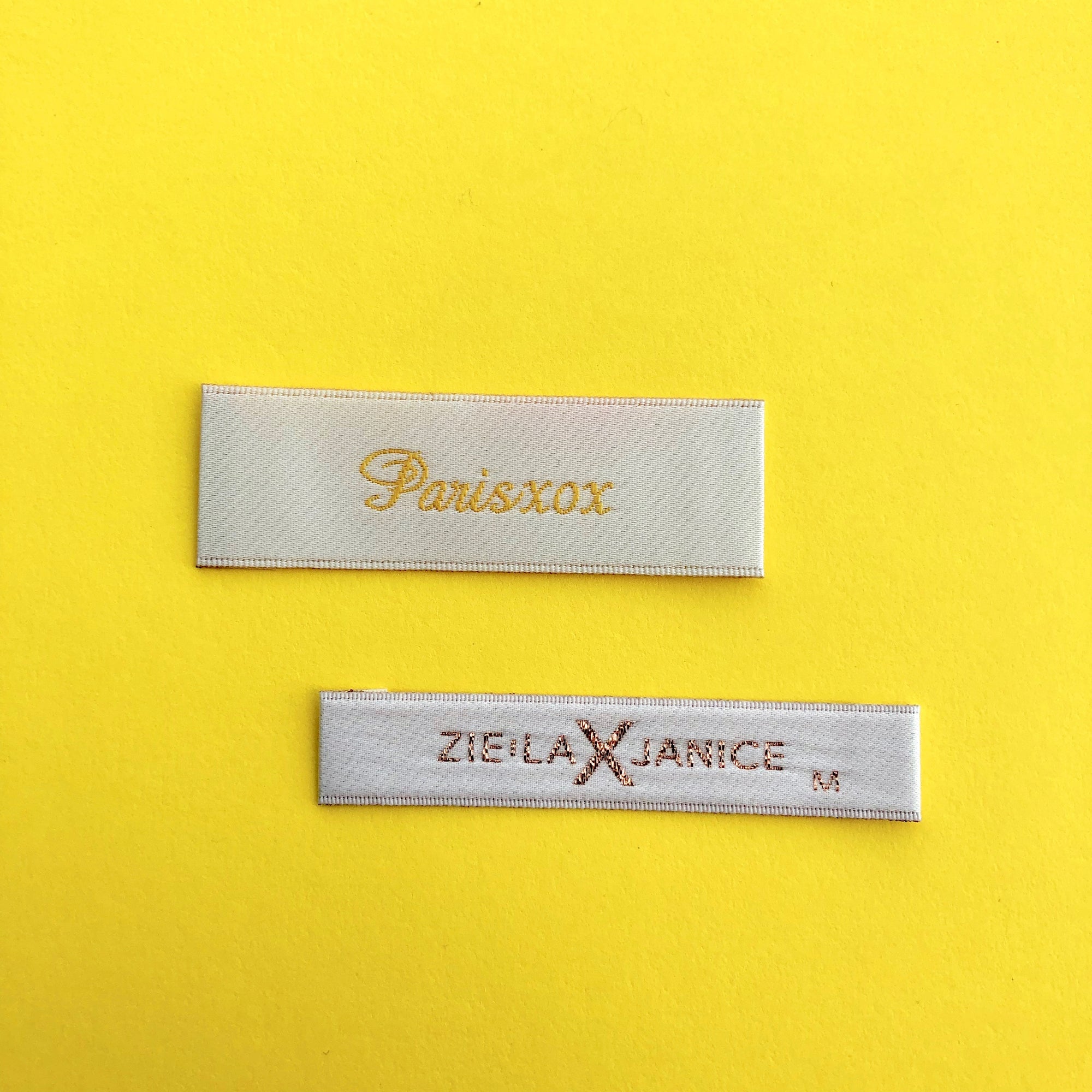 Satin woven label
