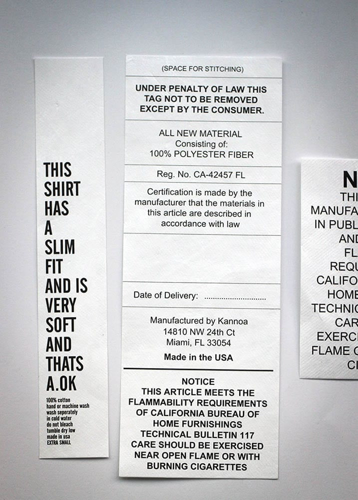 Custom Tyvek Printed Label