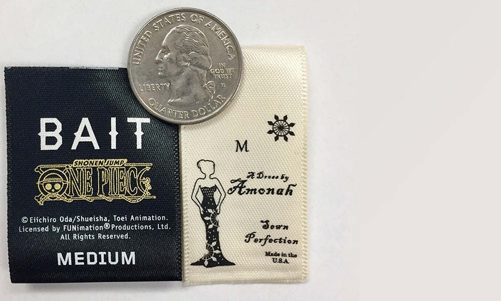 Satin Label with Small Print