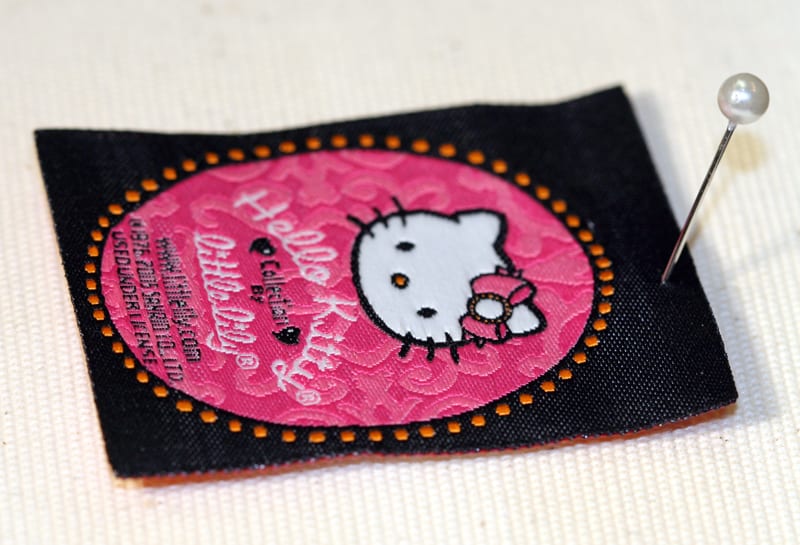 Custom Damask Woven Label