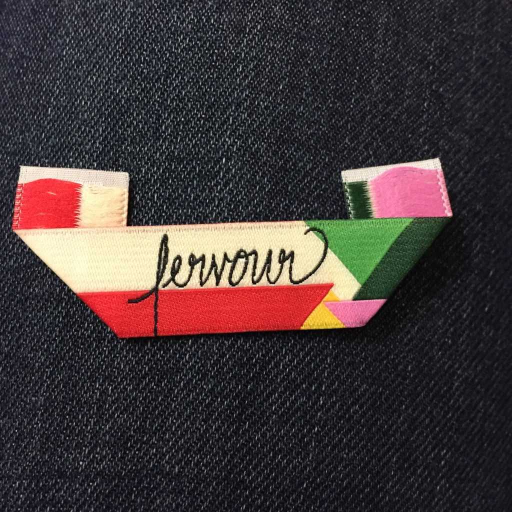 Custom Damask Woven Label