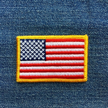 American Flag Embroidered Patch (2 1/8 X 1 3/8)
