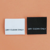 DRY CLEAN ONLY - Garment Care Label