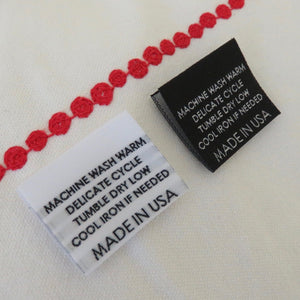 MACHINE WASH WARM (MADE IN USA) - Garment Care Label