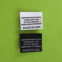 MACHINE WASH COLD (MADE IN USA) - Garment Care Label