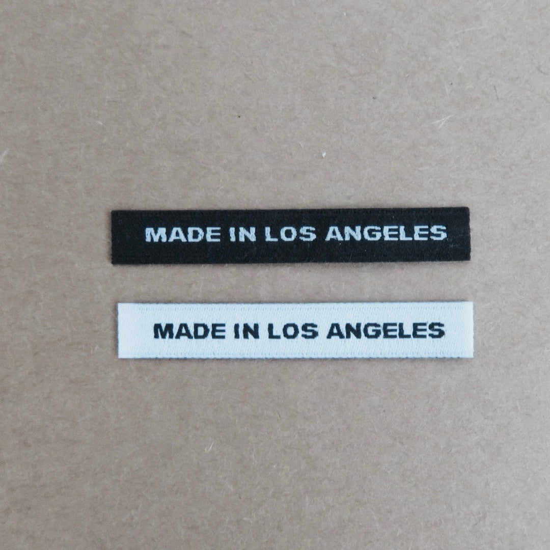 MADE IN LOS ANGELES - Clothing Labels with Block Letters