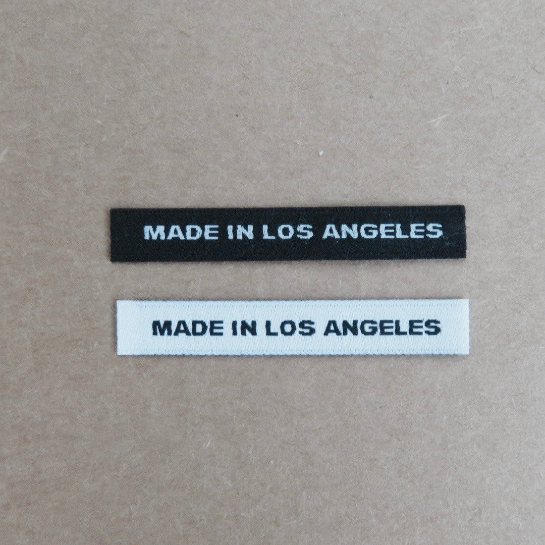 MADE IN LOS ANGELES - Clothing Labels with Block Letters - CRUZ LABEL