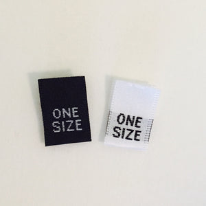 One Size - Clothing Labels (Satin)