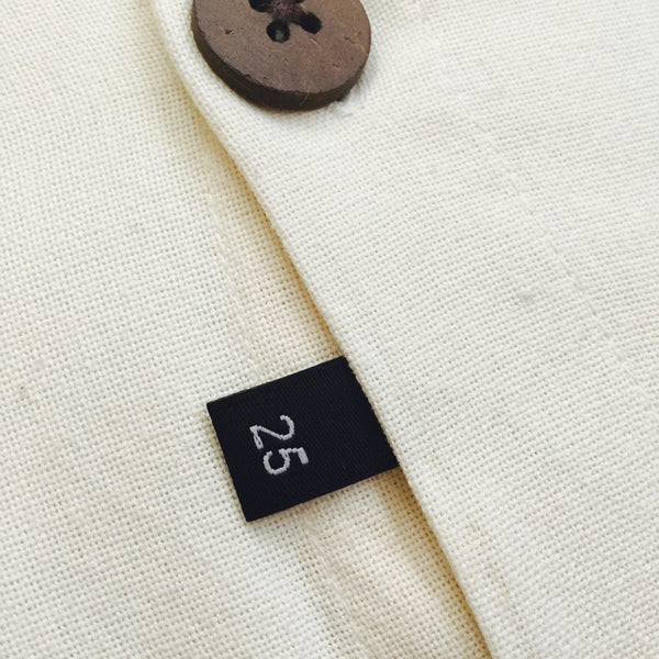 Clothing Size Labels - woven labels, care labels, size tags, laundry ...