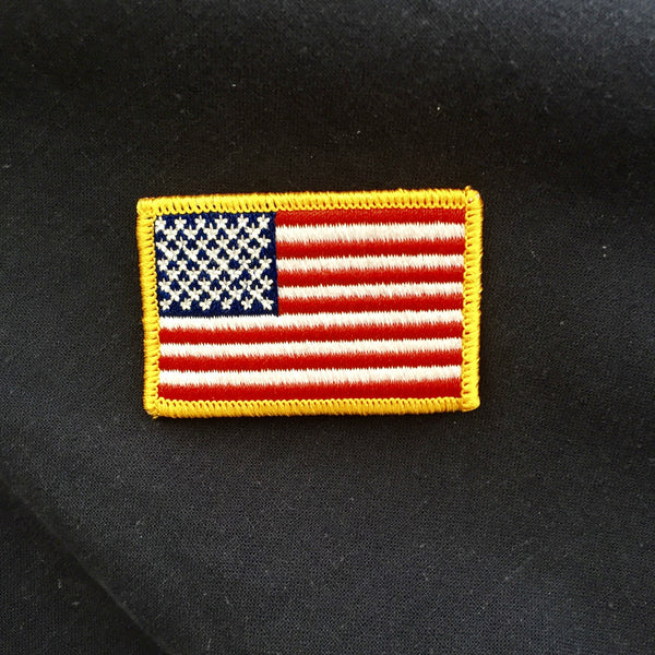 American Flag Embroidered Patch Small (1 1/4 X 3/4) - CRUZ LABEL