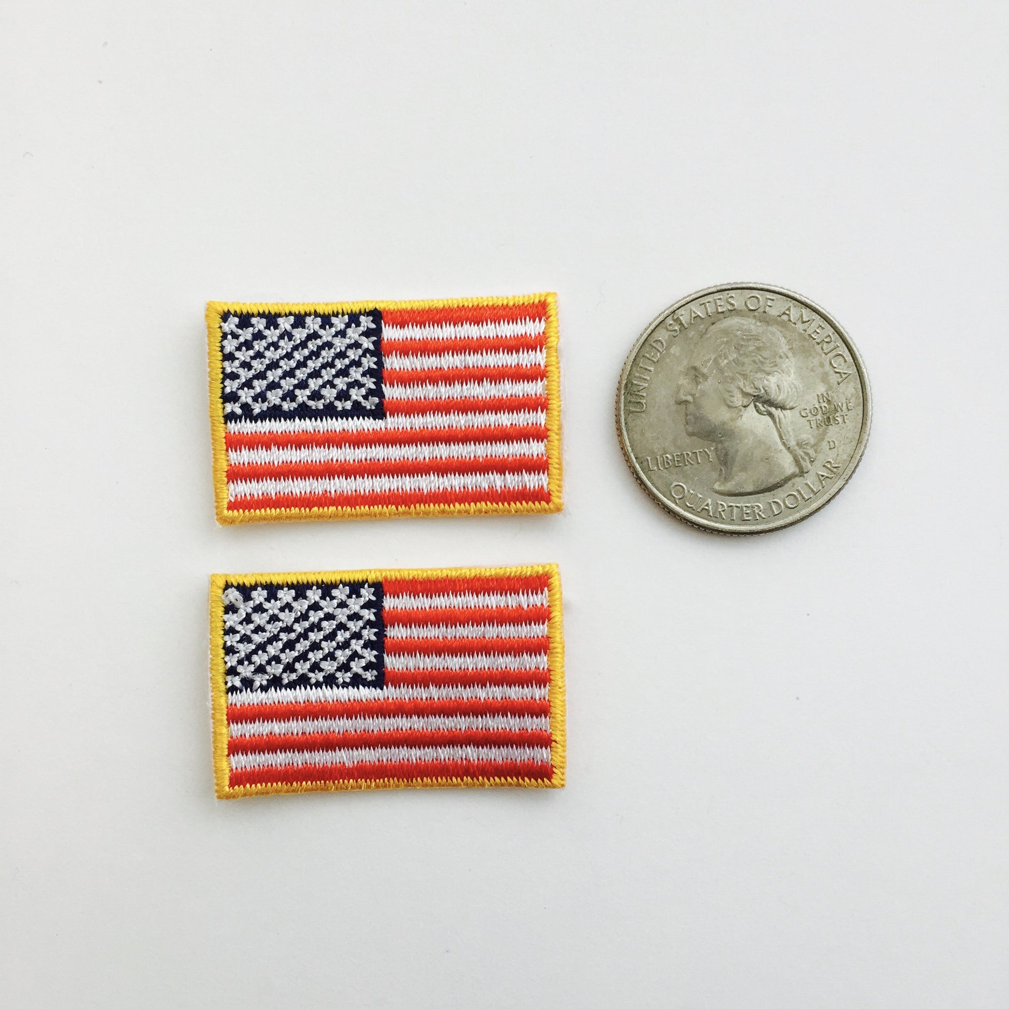 American Flag Embroidered Patch Small (1 1/4 X 3/4)