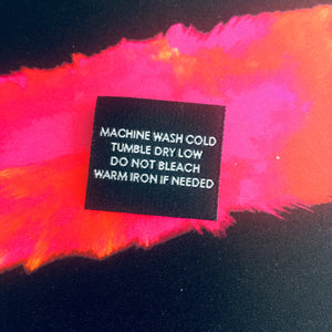 MACHINE WASH COLD - Garment Care Label