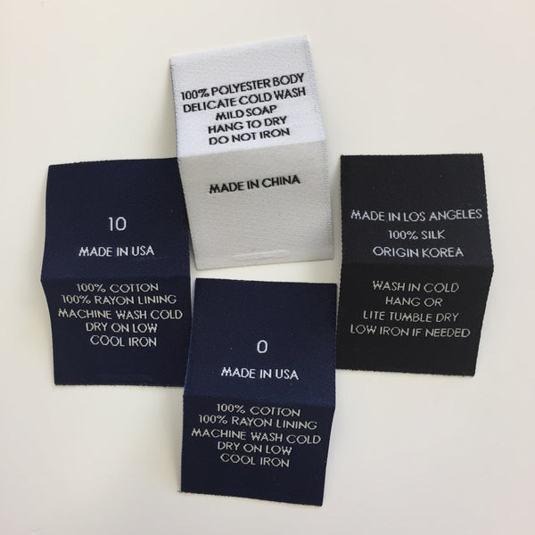 Two Side Label Custom Text Woven Label with Two Sides - CRUZ LABEL
