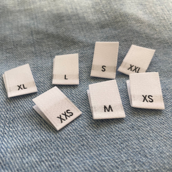 Letter Size Labels- Clothing Labels, Woven Label - CRUZ LABEL