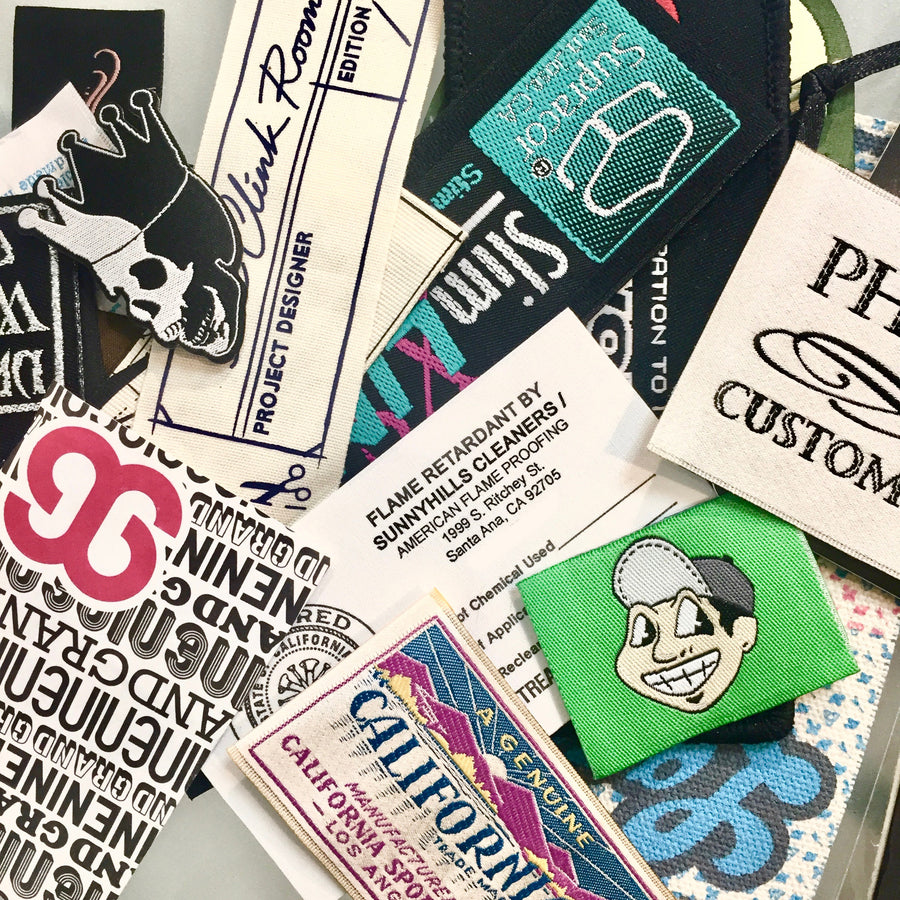 Woven Clothing Label Sample Pack - CRUZ LABEL