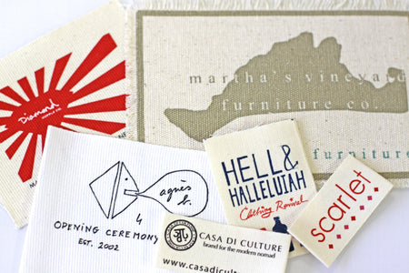 Custom Cotton Printed Label
